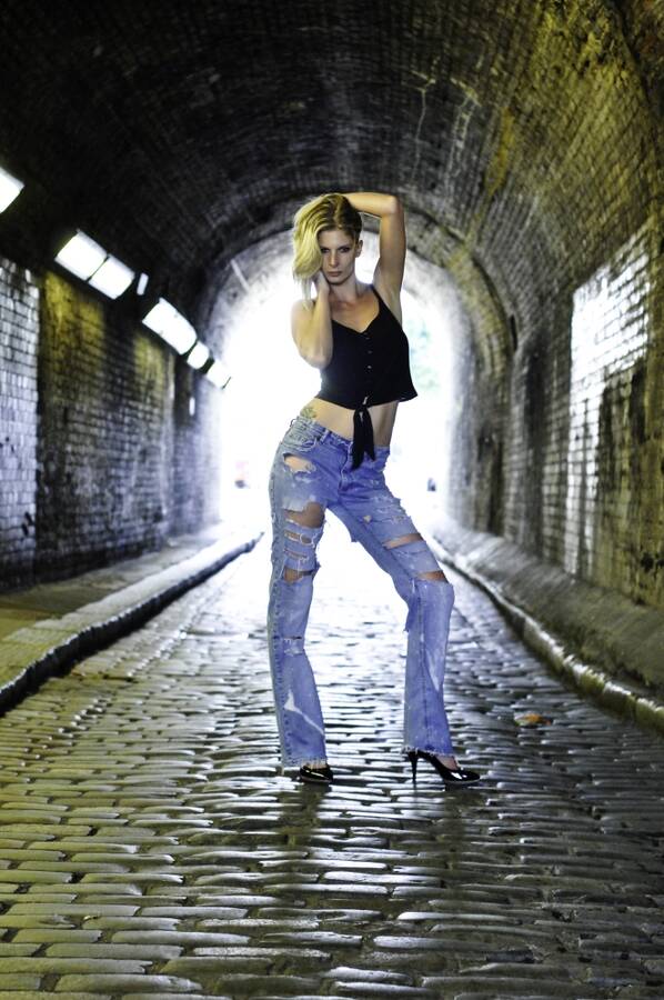 photographer Steve57 fashion modelling photo taken at Battersea with Rebecca Leah