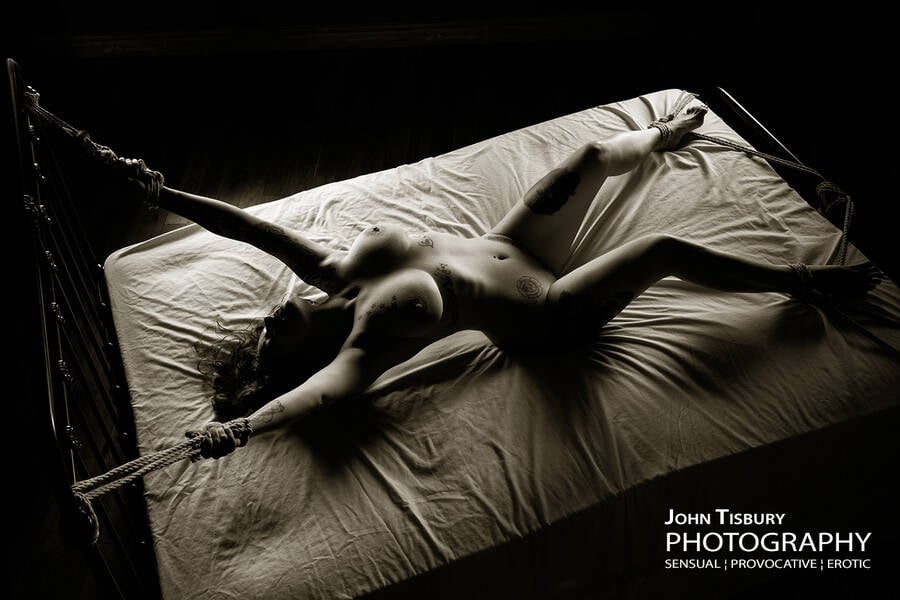 photographer JohnTisbury erotic modelling photo. model is roxy love.