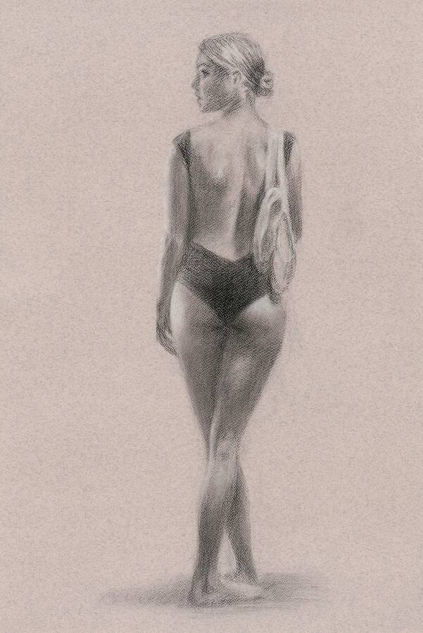 artist Pastels uncategorized modelling photo. charcoal and pastel drawing on 500 x 700 fabriano tiziano paper.