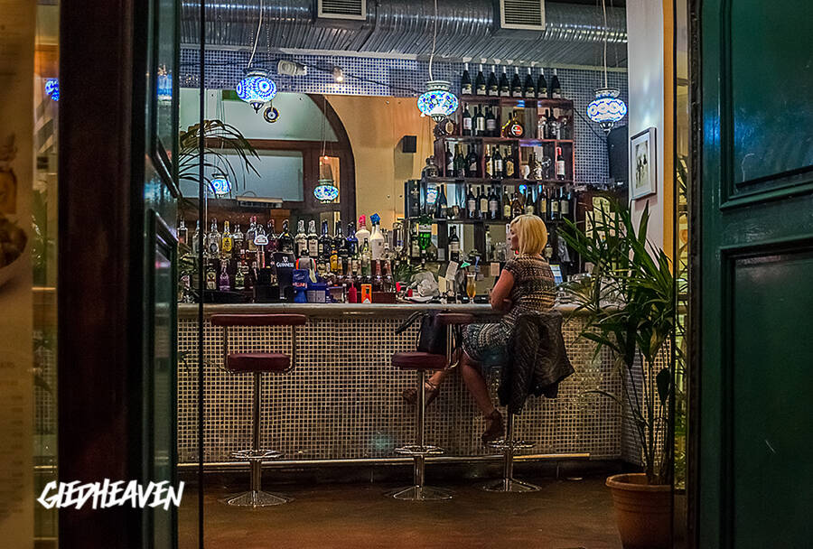 photographer Giedheaven lifestyle modelling photo. lonely at the bar.