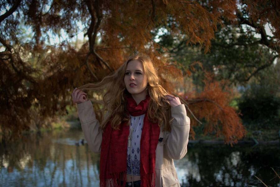 photographer Frank Adams fashion modelling photo taken at Fulham Palace gardens with @AuroraPhoenix