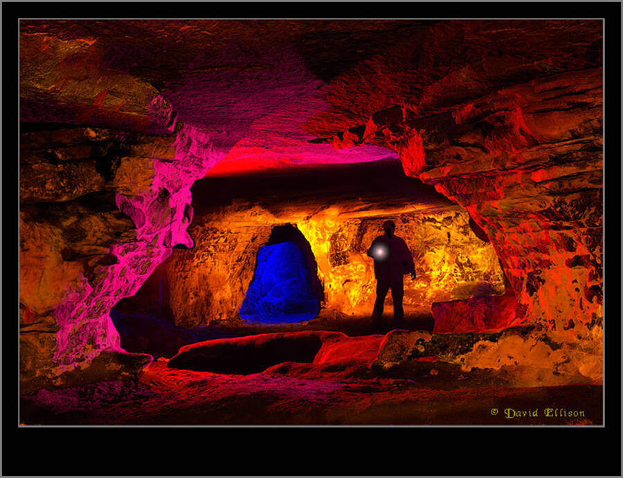 photographer Dave E other modelling photo. taken in a sandstone cave in cheshire using several flashguns.