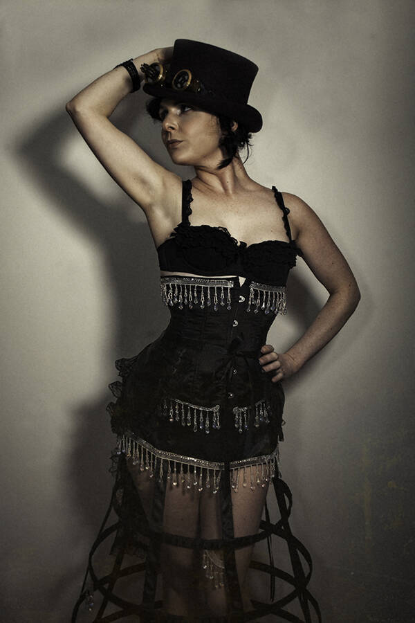 photographer HellfireClub lingerie modelling photo taken at Sheffield with Deadly Nightshade