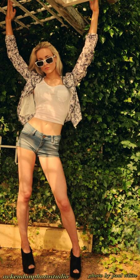 photographer paulwhite theme modelling photo taken at My gardan  in essex  with @Becci_J