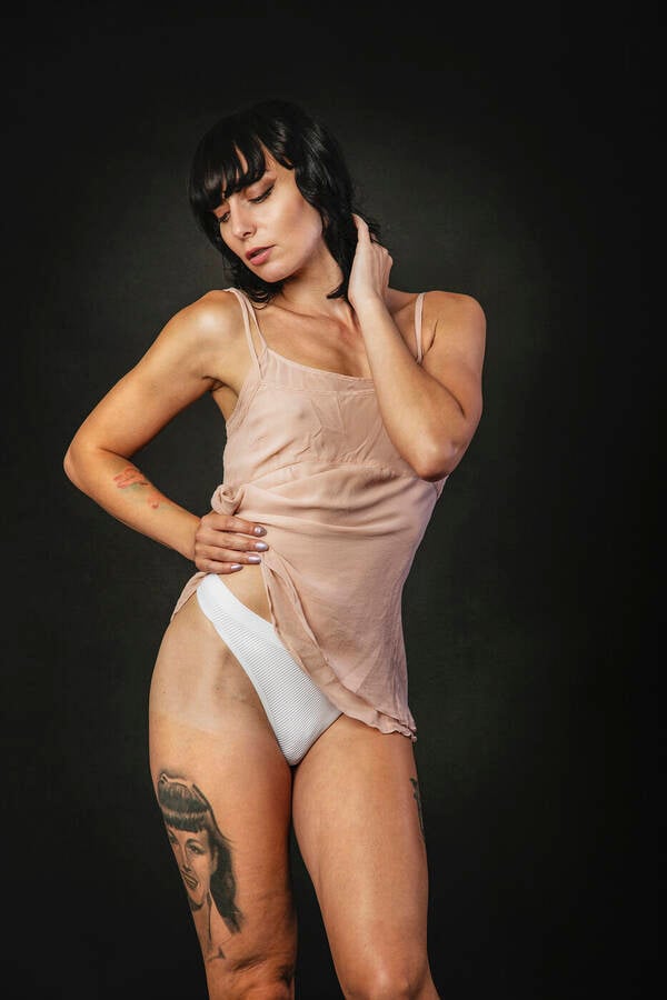 photographer MarcoCastiglioni lingerie modelling photo taken at Crossroads studio with @Marie-Jean